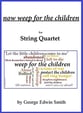 Now Weep for the Children Orchestra sheet music cover